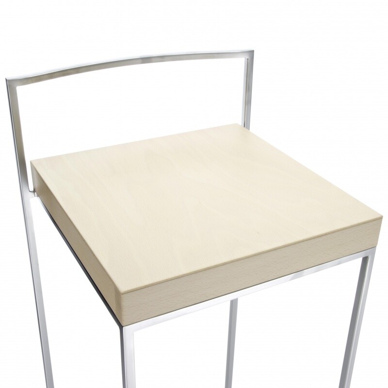 Cubo S62 Bar Stool Seat Solid Wood H75cm