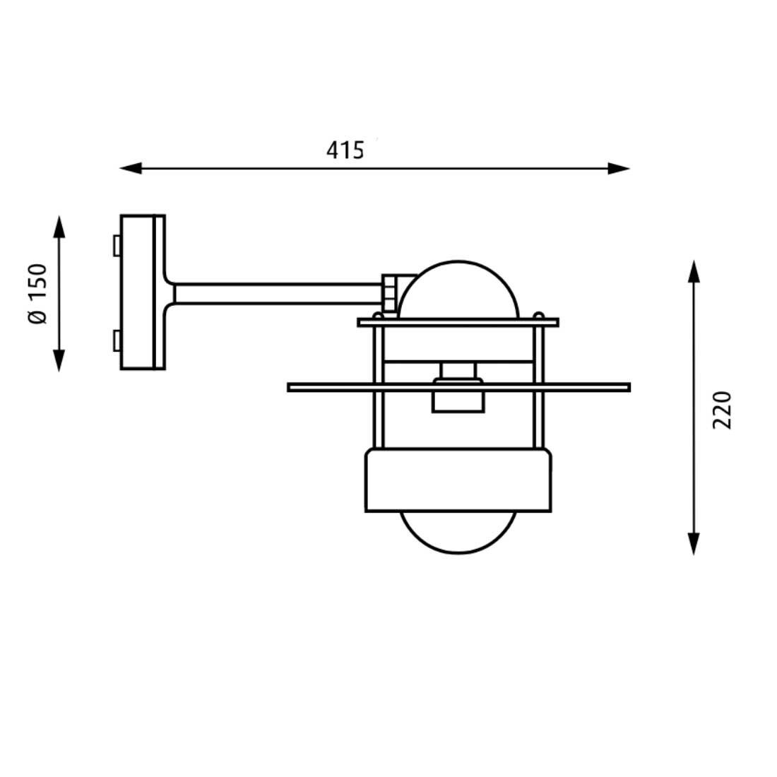 Albertslund Outdoor Wall Lamp