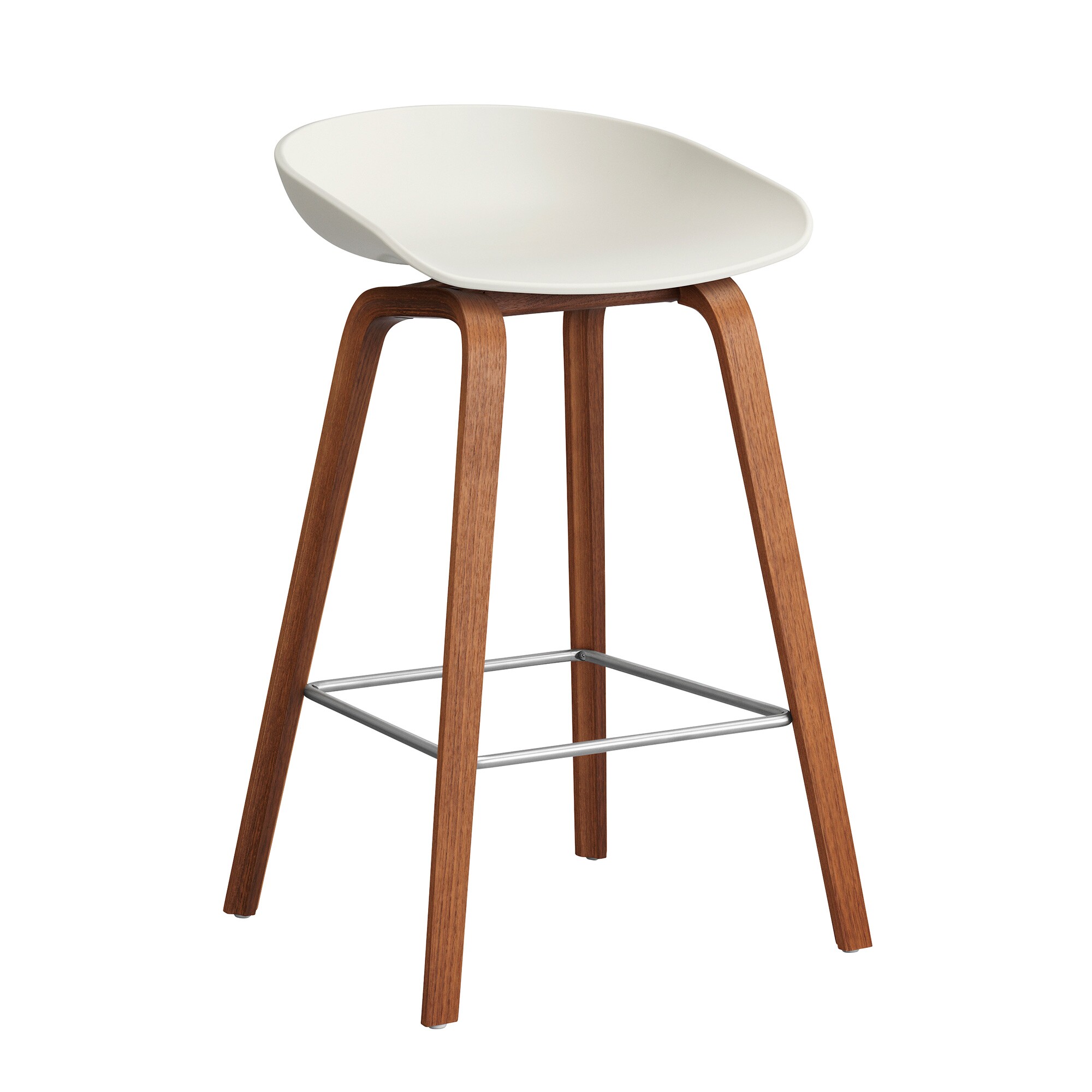 AAS 32 2.0 Bar Stool Low Lacquered Walnut