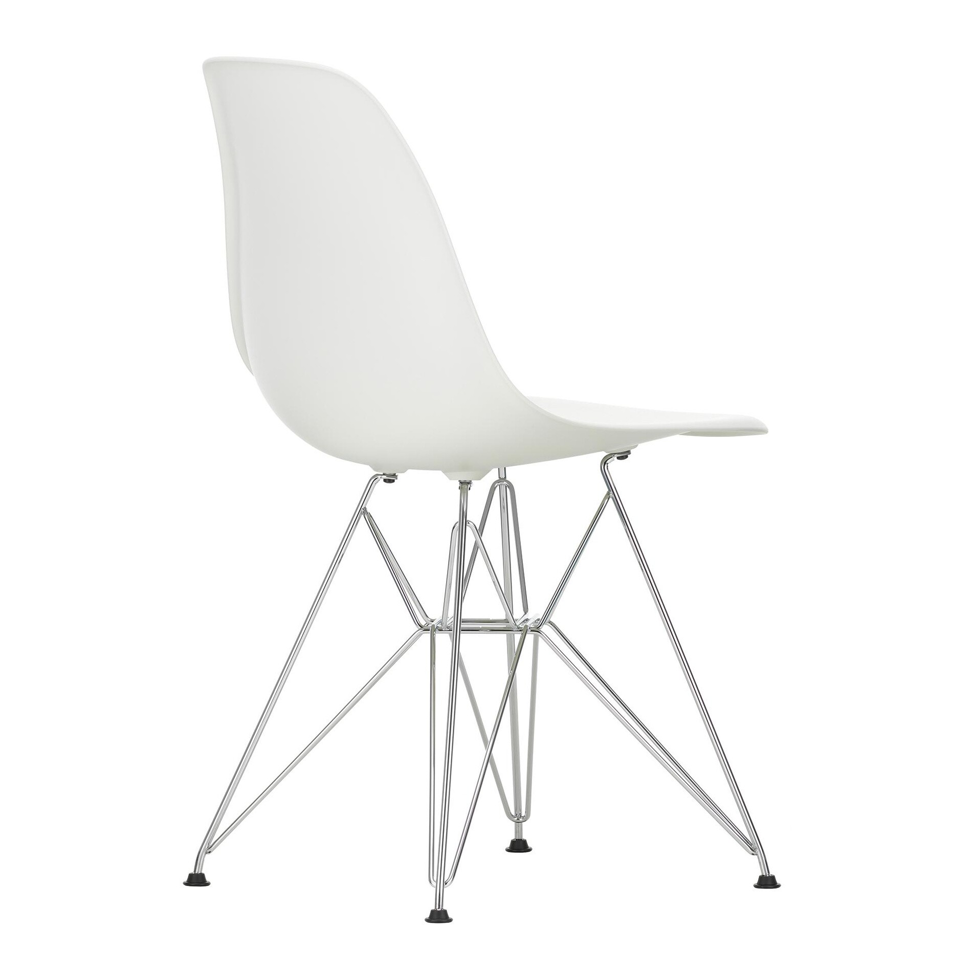 Eames Plastic Side Chair DSR Chromed Base