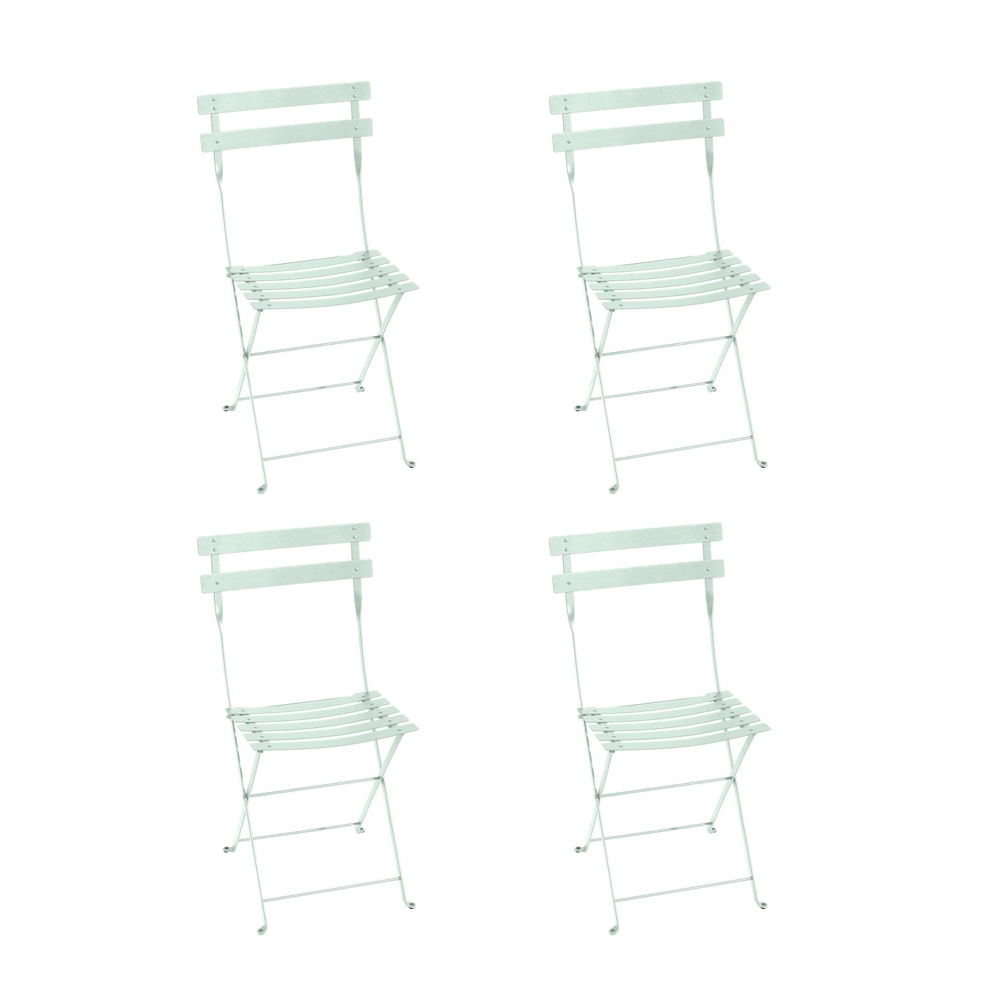 Bistro Metall Folding Chair Set of 4