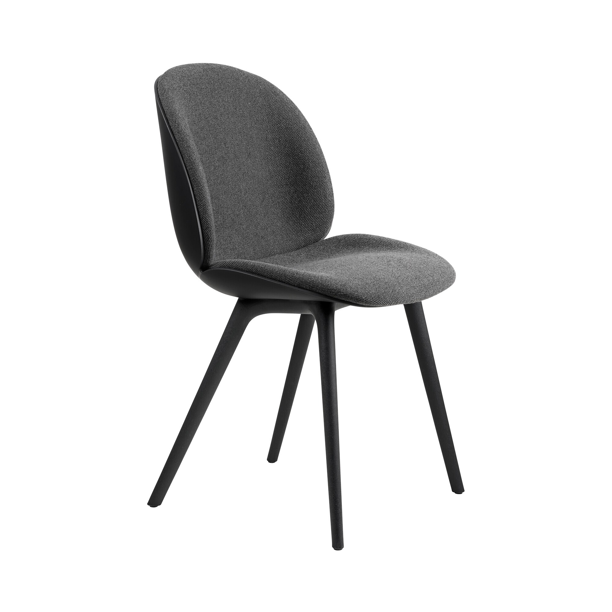Beetle Dining Chair Front Upholstered Base Plastic