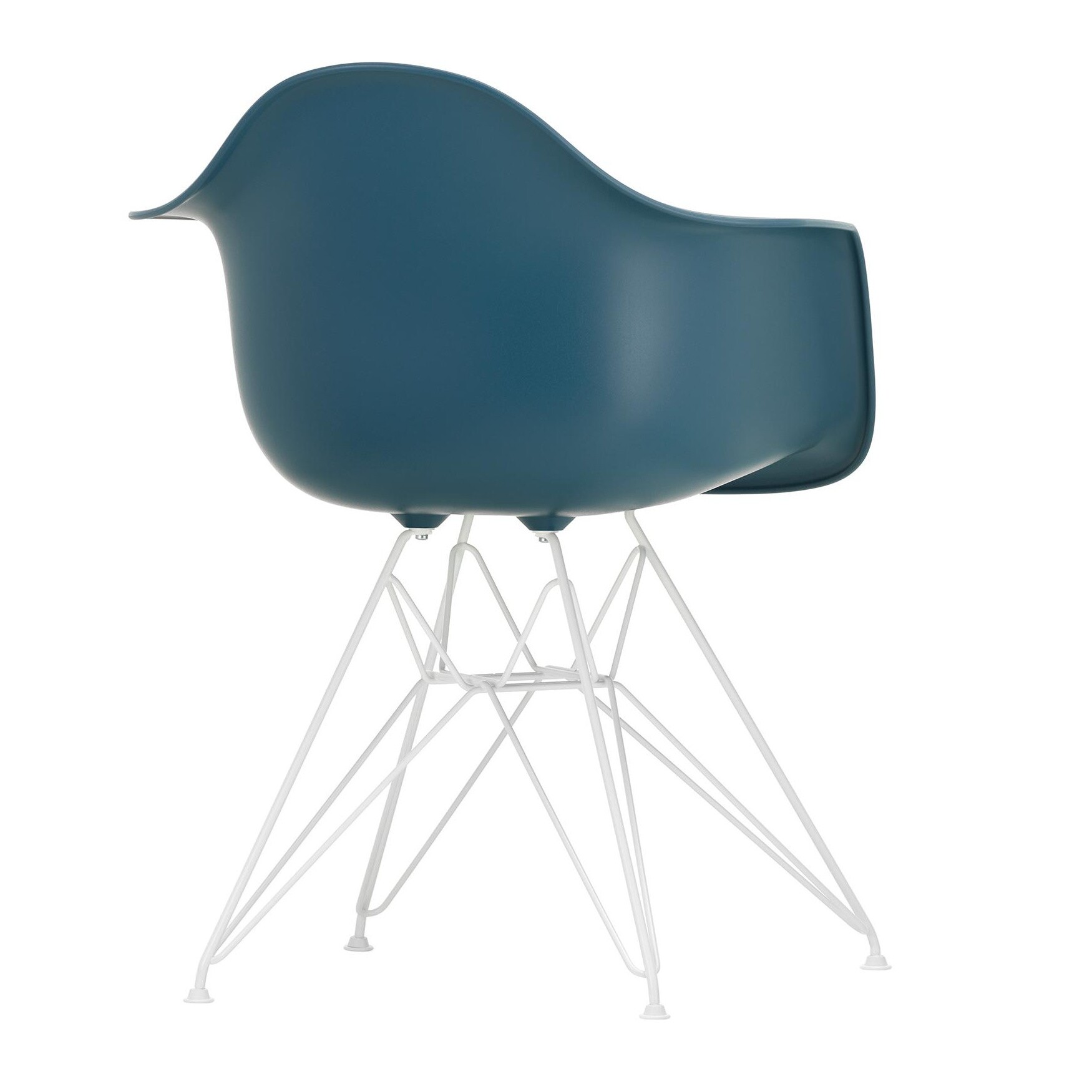 Eames Plastic Armchair DAR RE White Base