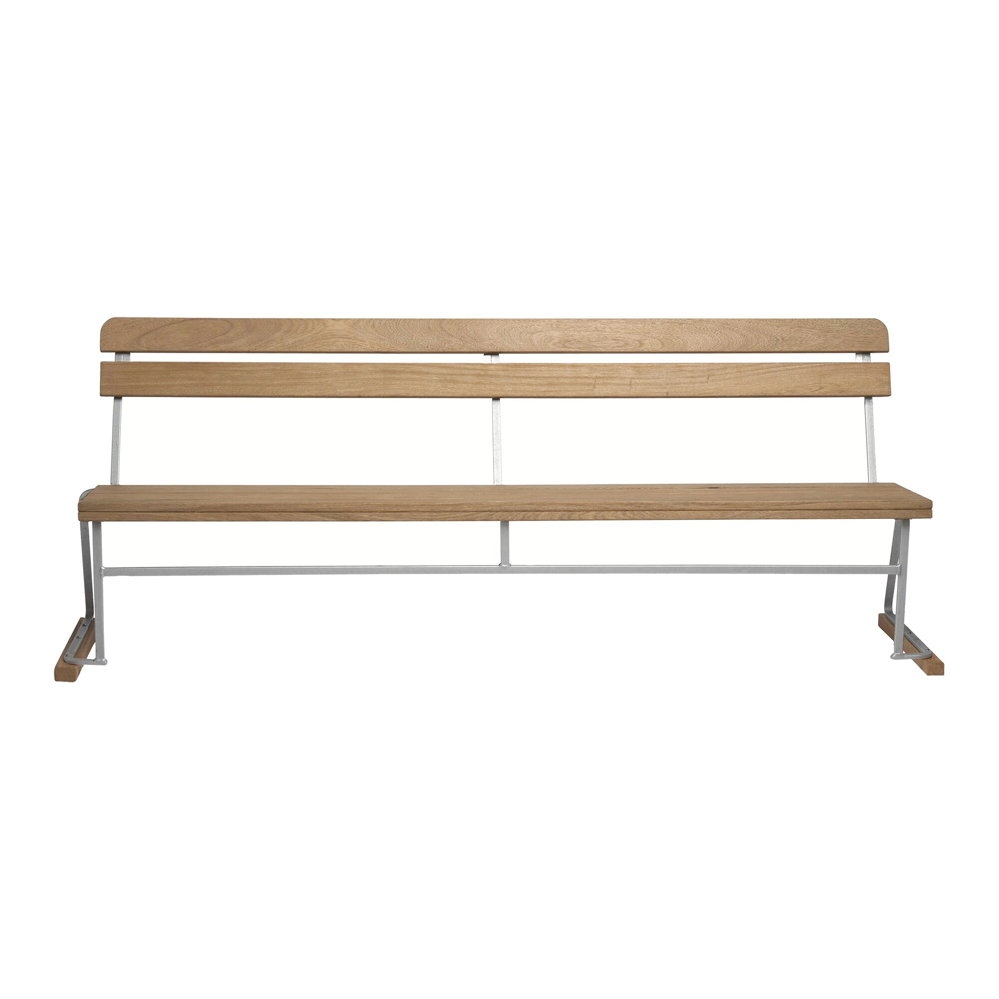 5 Garden Bench 204x77cm Oak