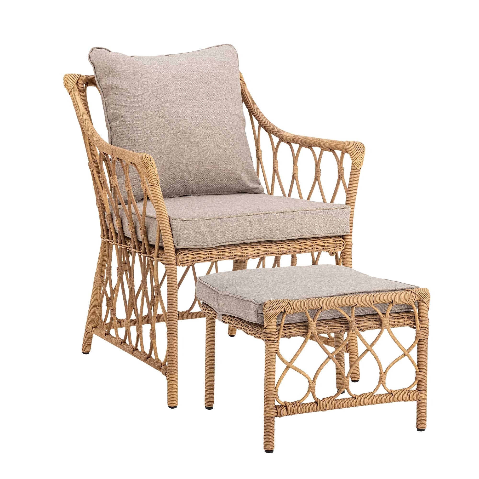 Belluce Lounge Chair with Stool