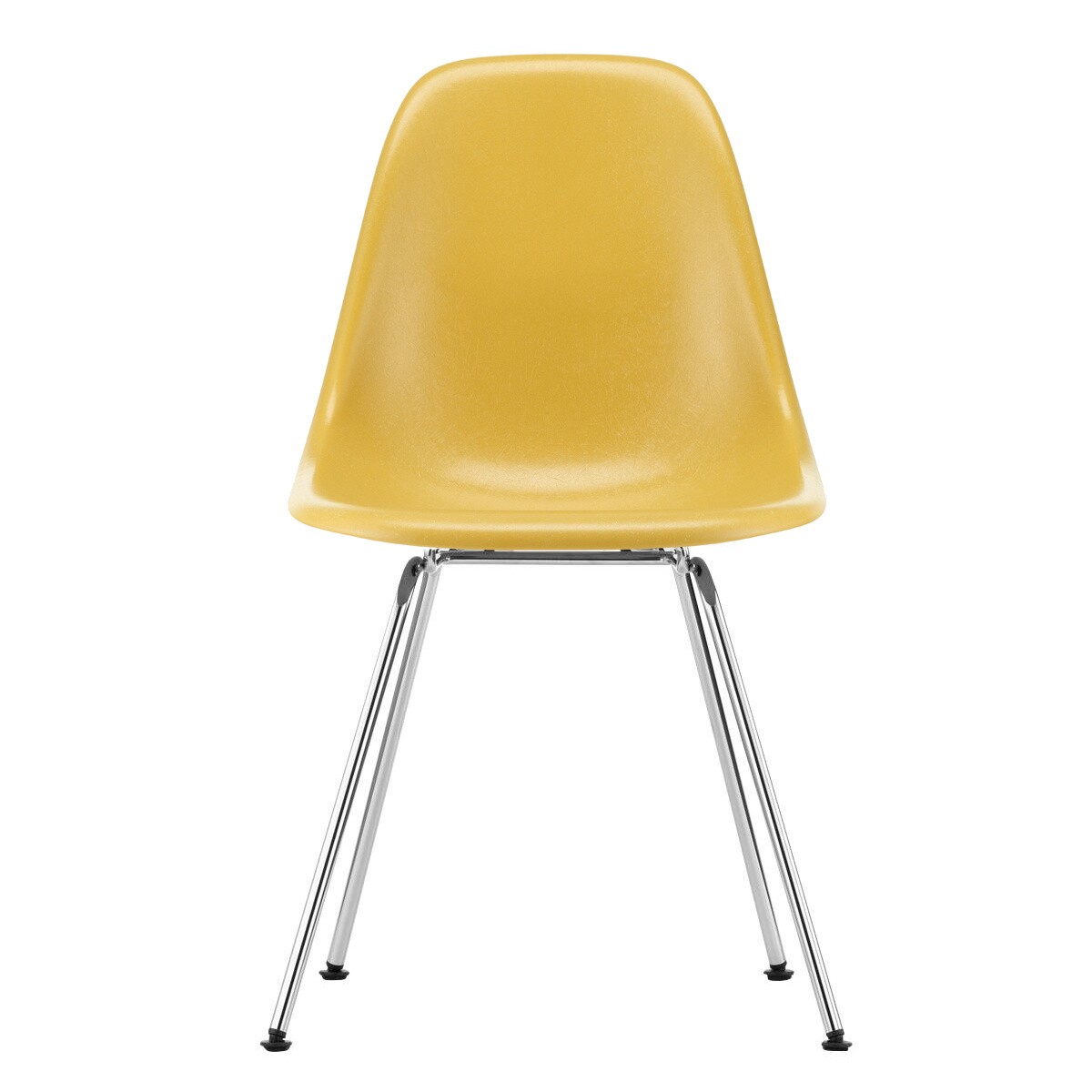 Eames Fiberglass Side Chair DSX Chromed Base