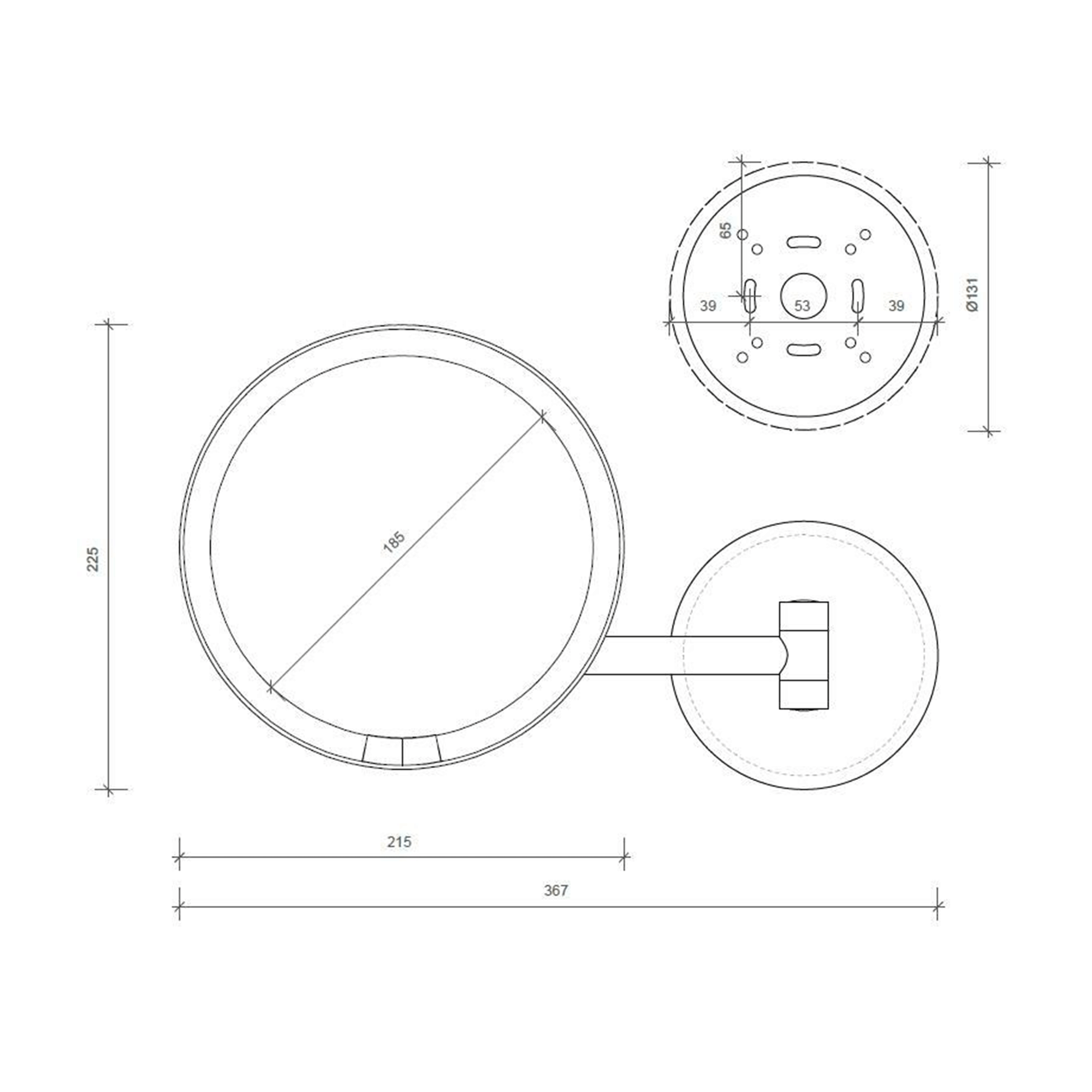 Just Look Plus WD 5X LED Cosmetic Mirror