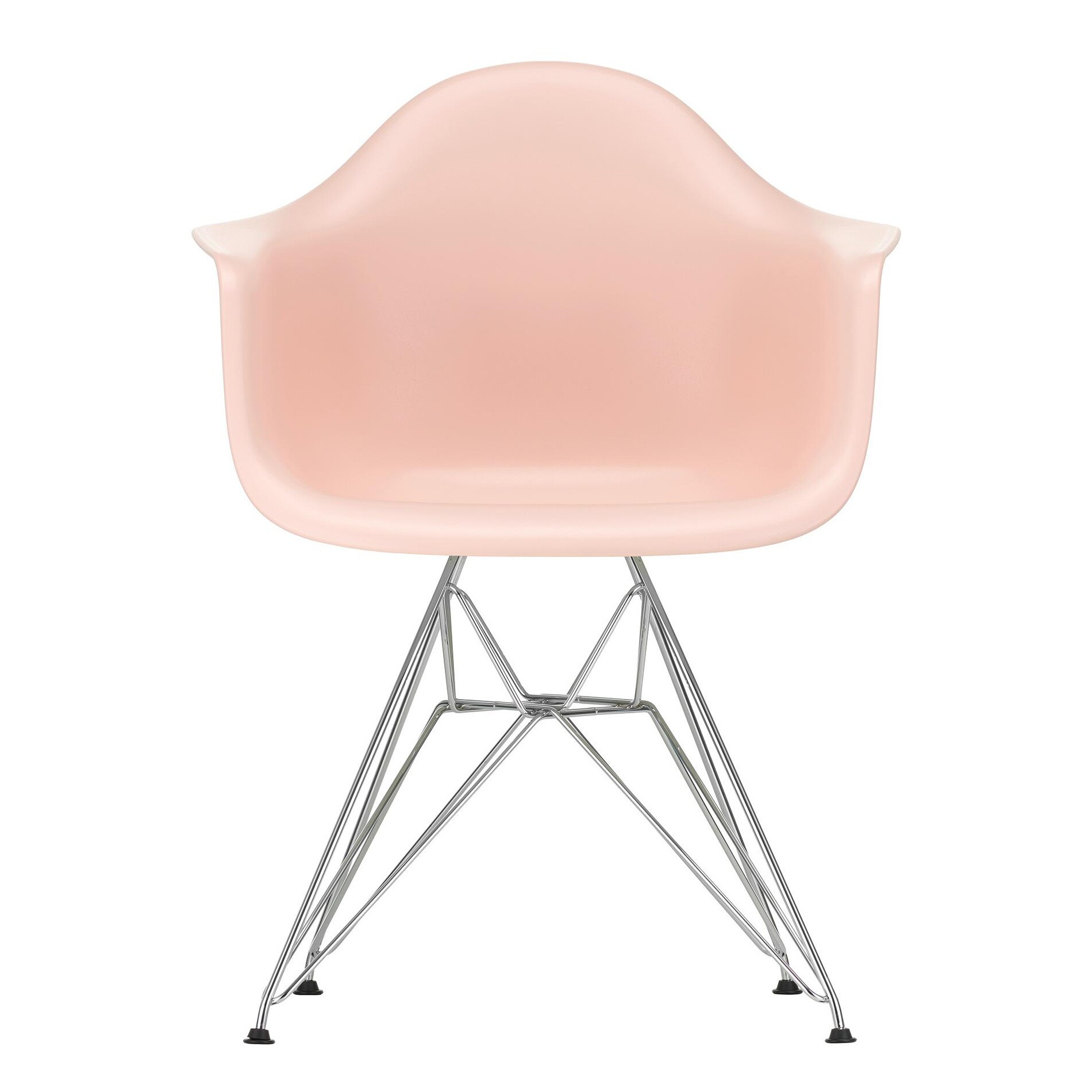 Eames Plastic Armchair DAR RE Chromed Base