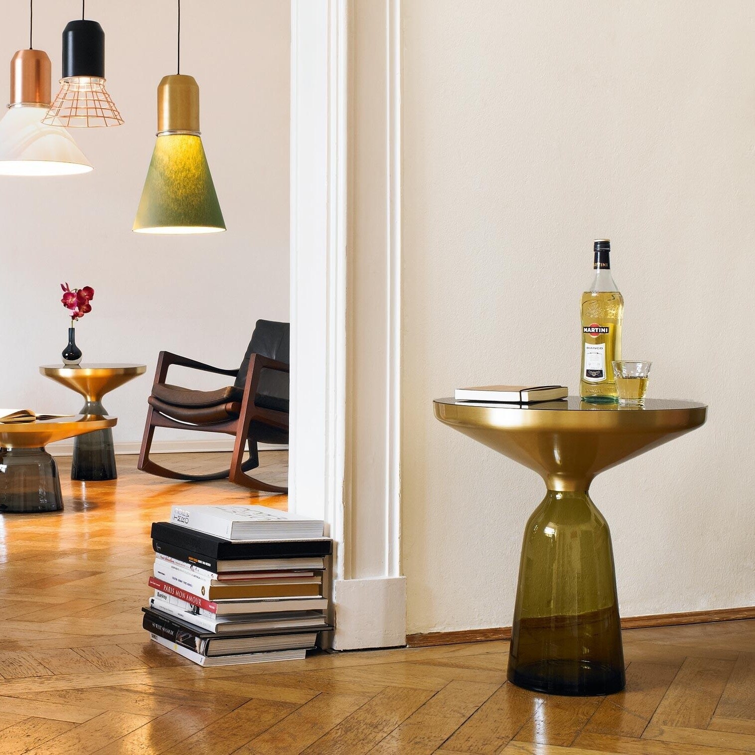 Bell Side Table Brass