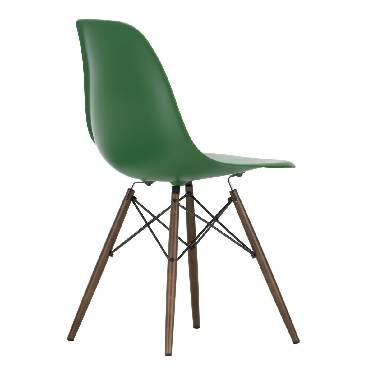 Eames Plastic Side Chair DSW RE Dark Maple Base
