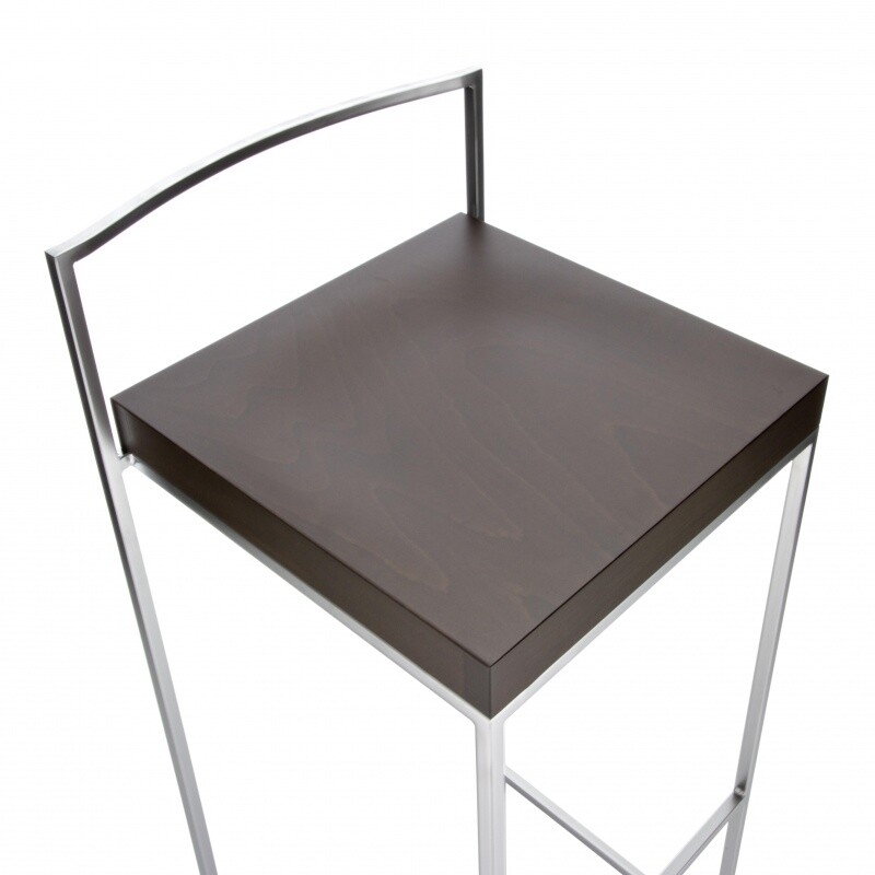 Cubo S62 Bar Stool Seat Solid Wood H75cm