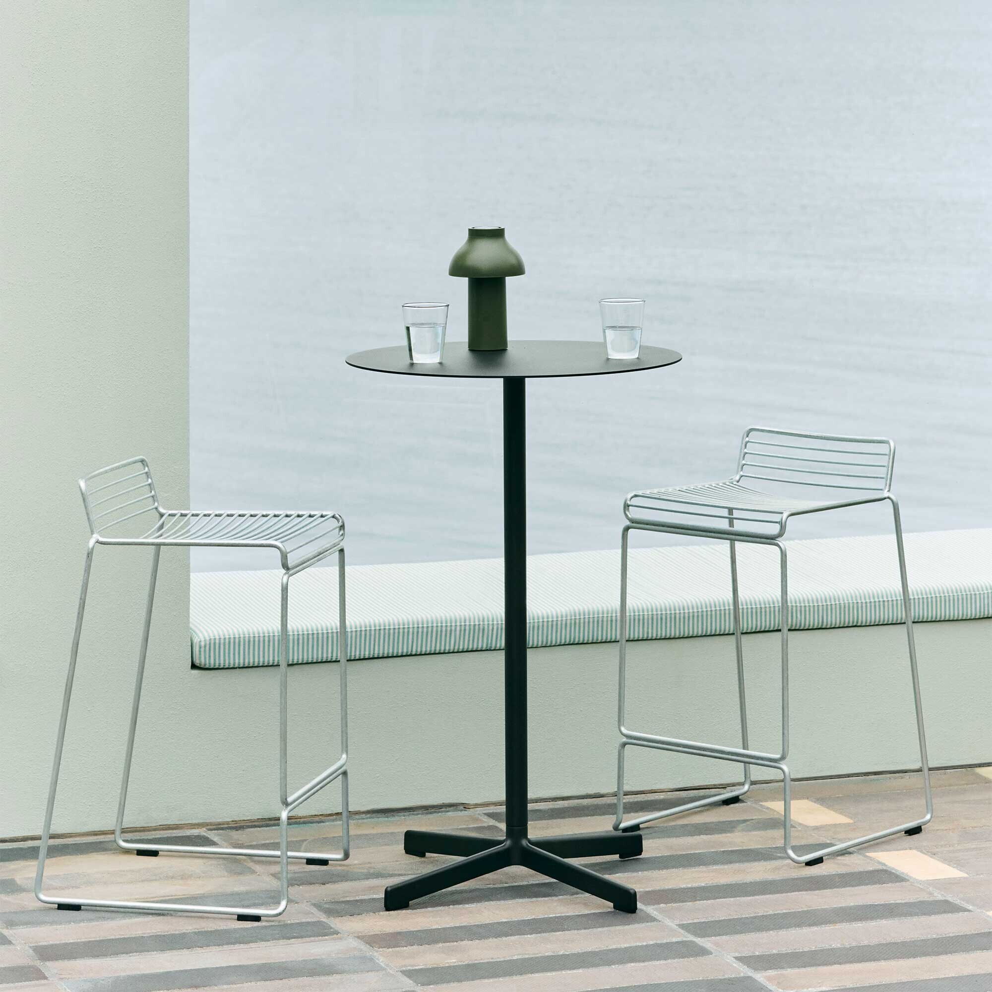 Hee Bar Stool Low Hot Galvanised