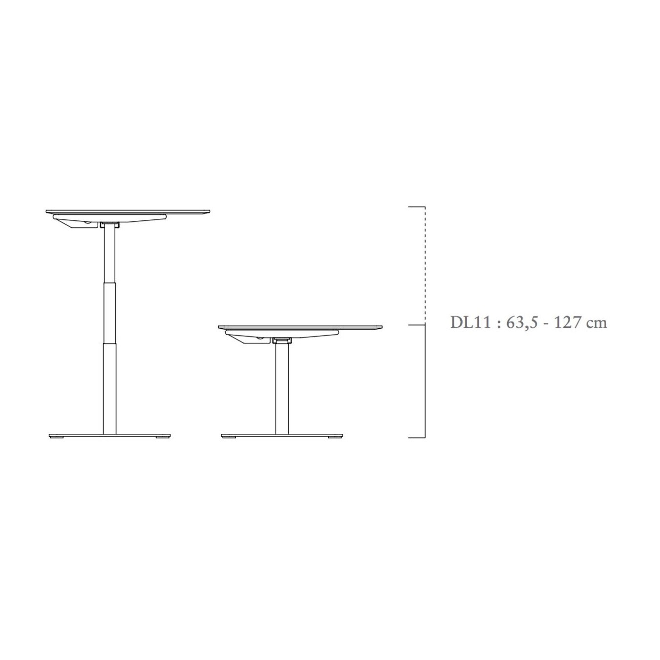 HiLow 2 Office Table height adjustable 90x180cm