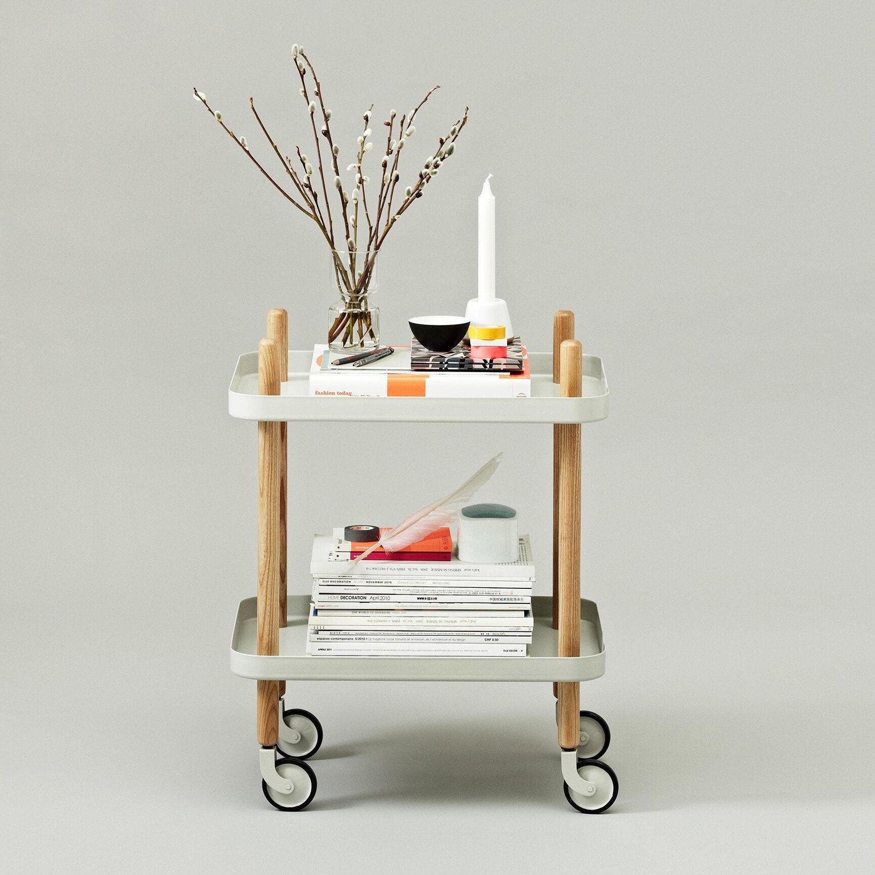 Block Side Table/Trolley