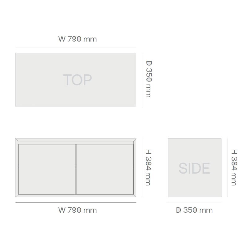 Cabinet with Doors Low