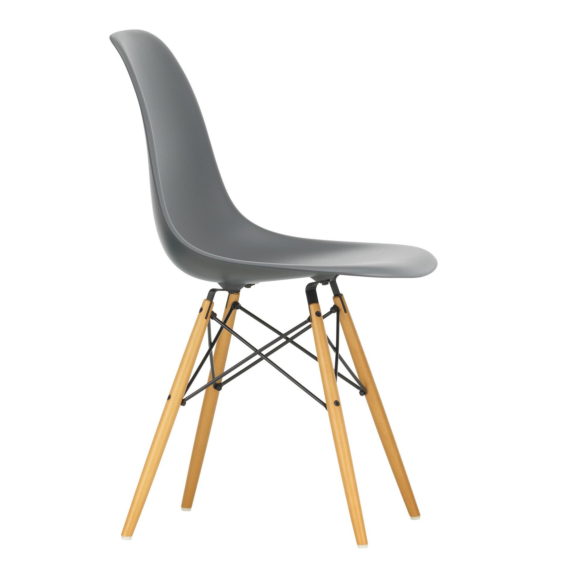 Eames Plastic Side Chair DSW RE Golden Maple