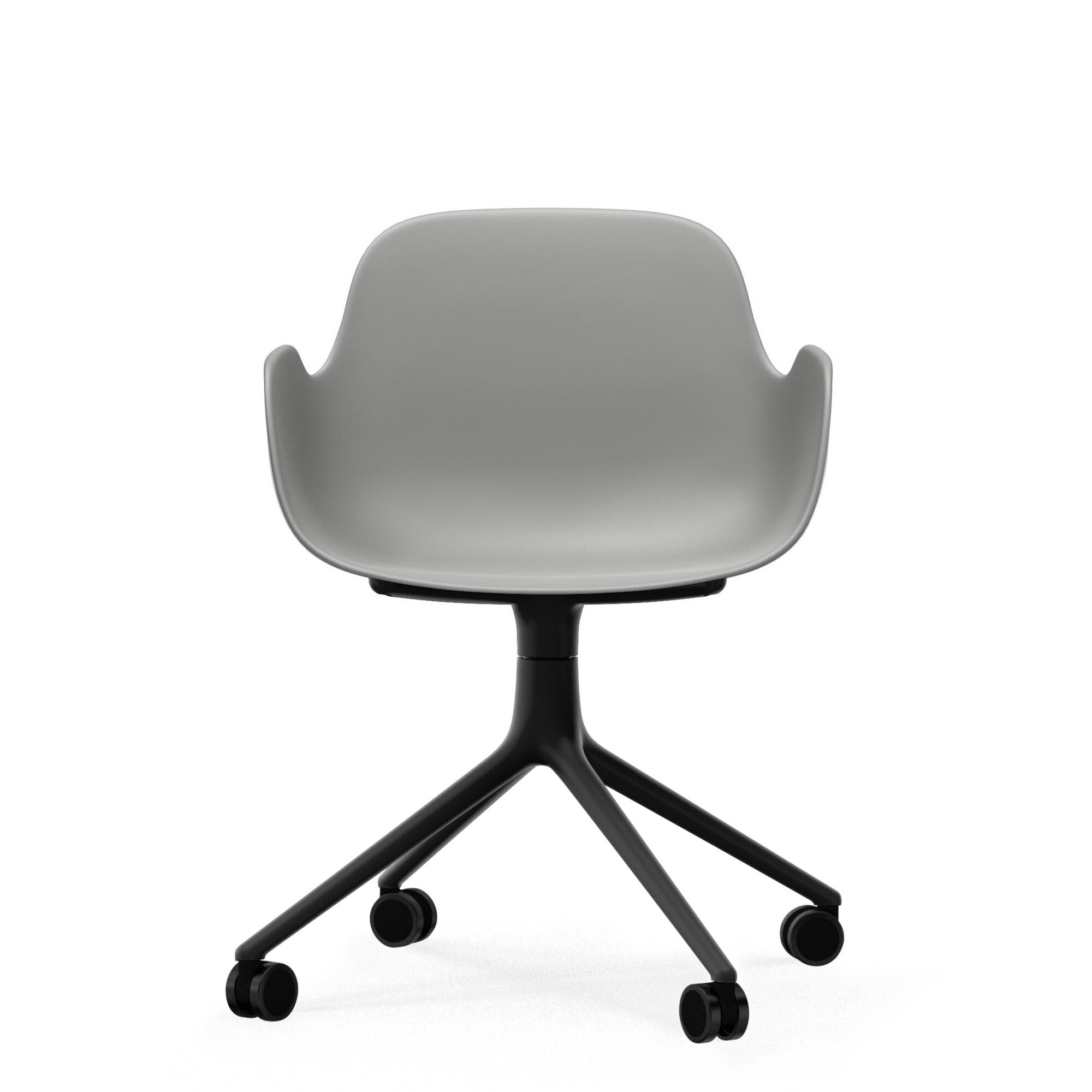 Form Swivelarmchair with Wheels 4W Black Base
