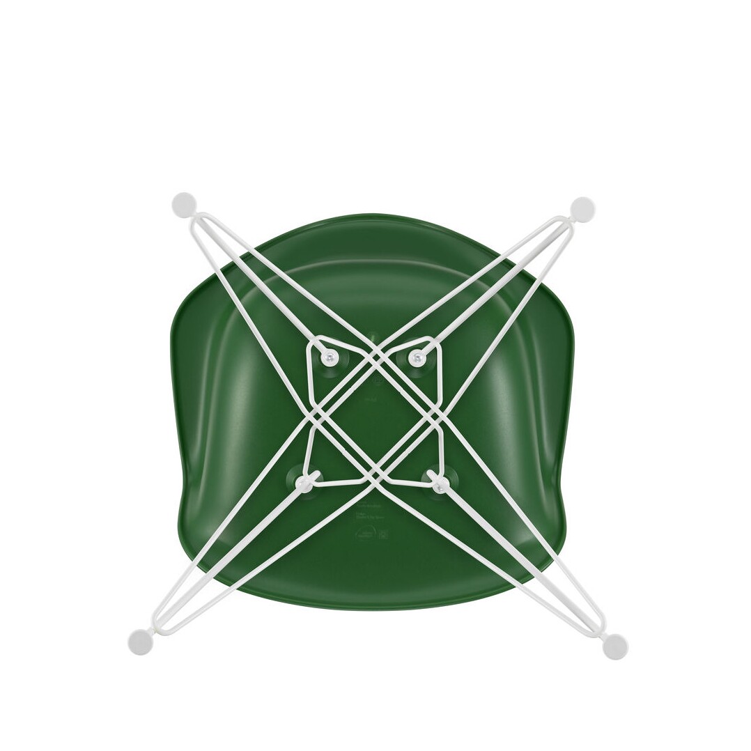 Eames Plastic Armchair DAR RE White Base