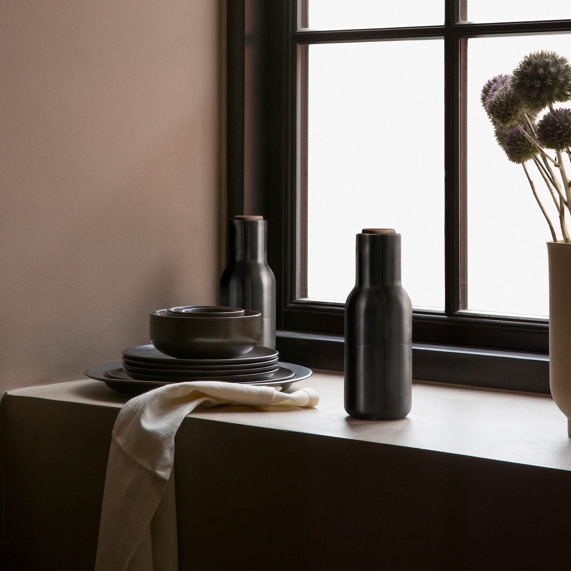 Bottle Grinder Set of 2 Brass