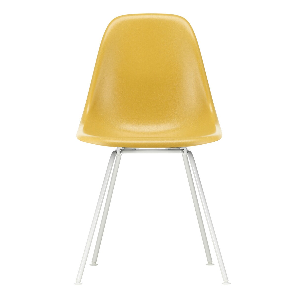 Eames Fiberglass Side Chair DSX White Base