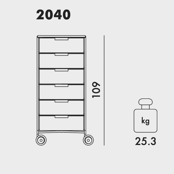 Mobil 6 Container with Wheels