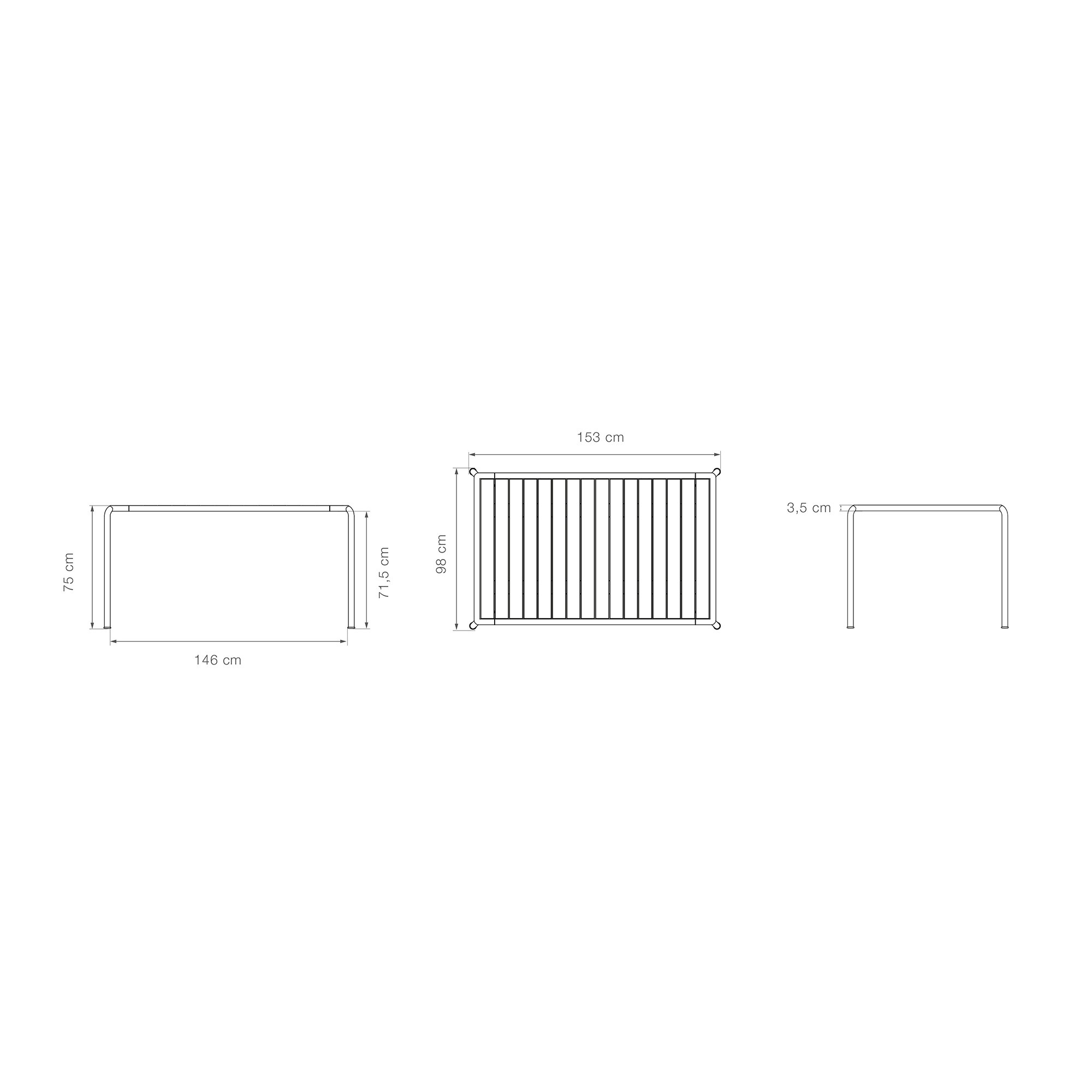 Avanti Outdoor Dining Table 153x98cm