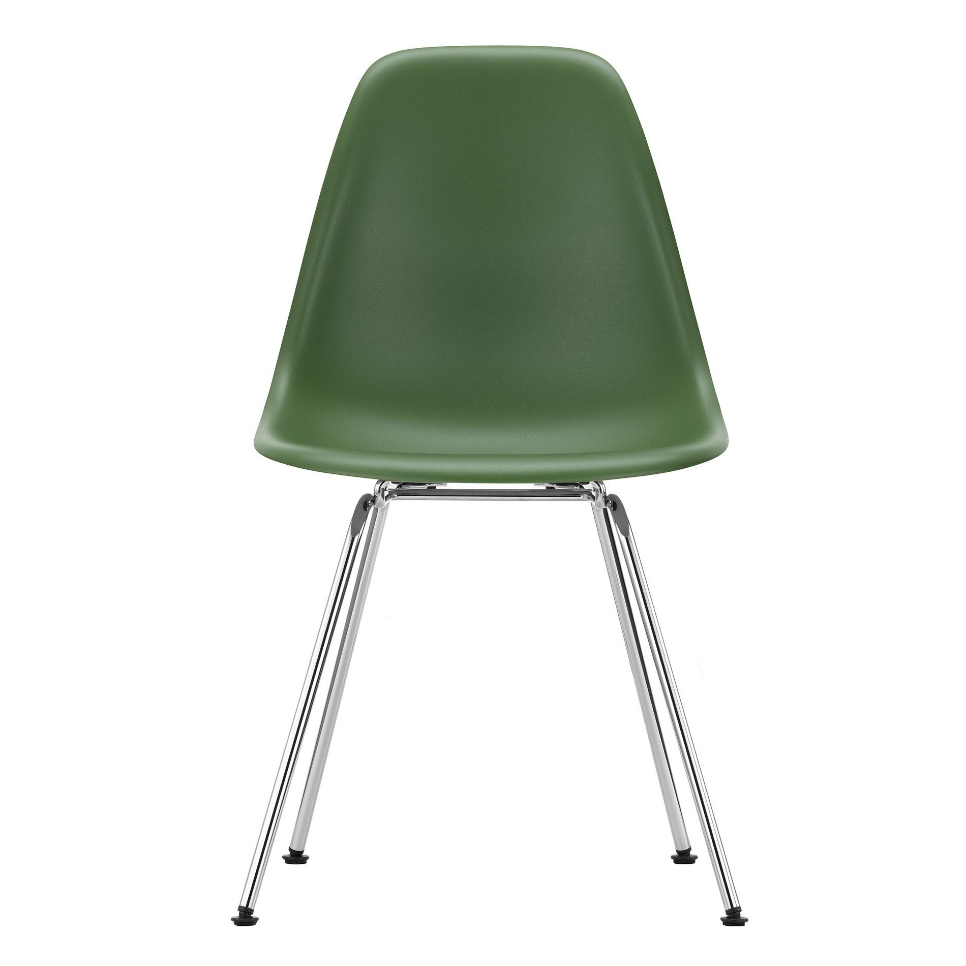 Eames Plastic Side Chair DSX RE Chromed Base