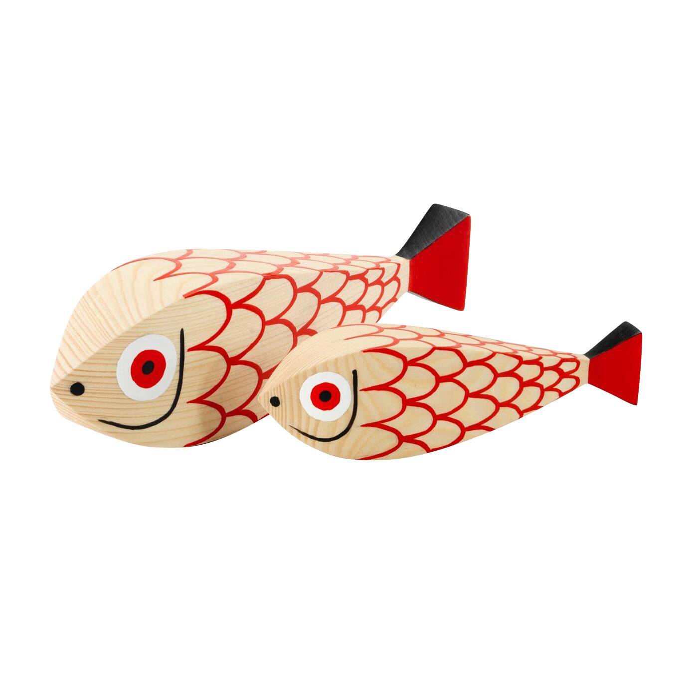 Mother Fish and Child Wooden Dolls