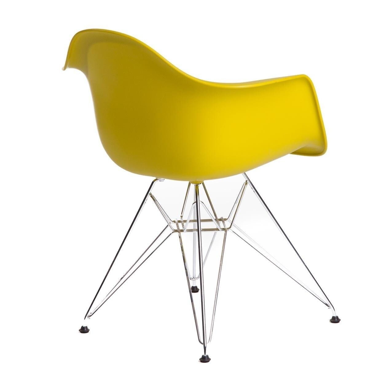 Eames Plastic Armchair DAR Chromed Base