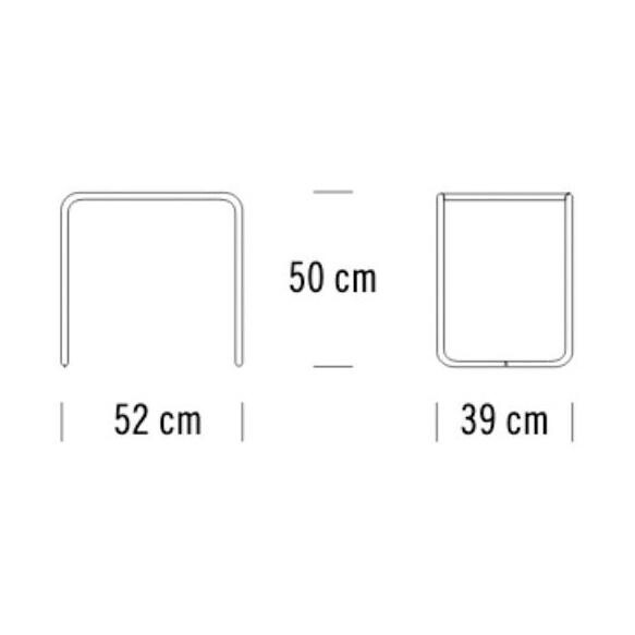 B 9 Side Table Set of 2 Beech