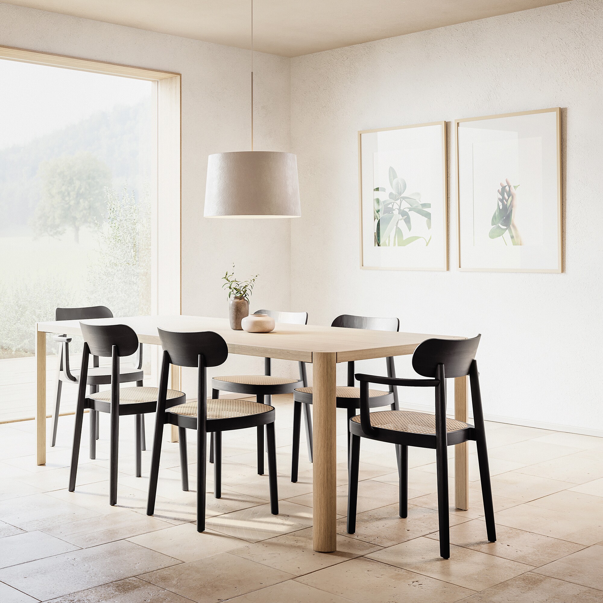 118 Chair with Wickerwork Set of 4