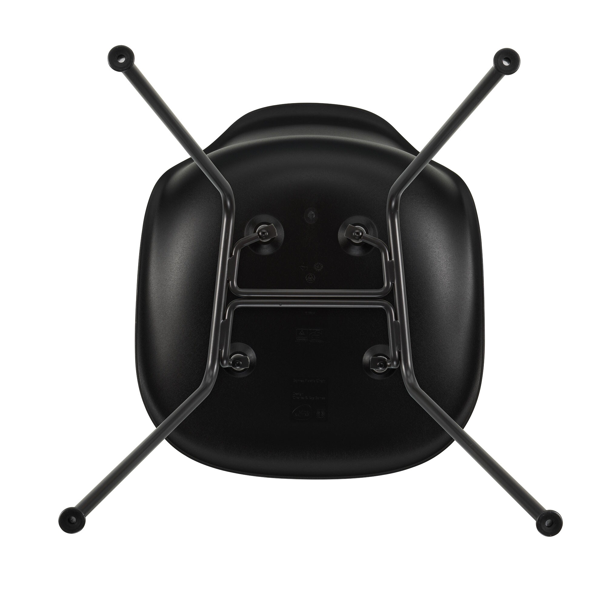 Eames Plastic Side Chair DSX RE Black Base