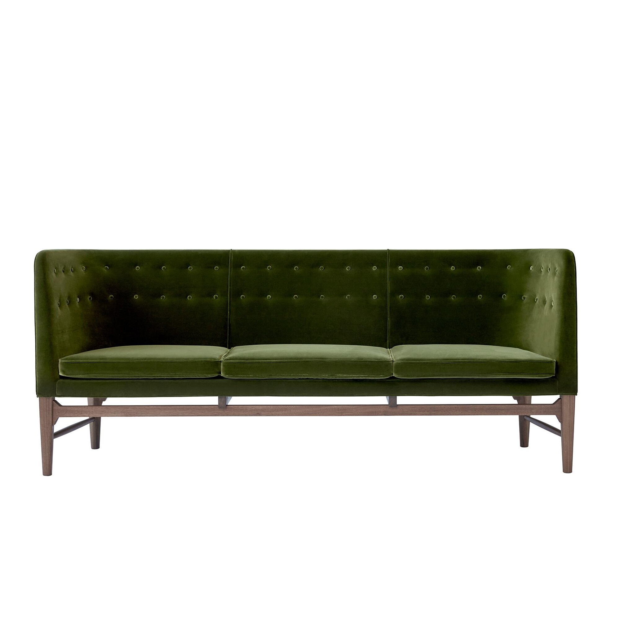 Mayor AJ5 3-Seater Sofa Walnut Base