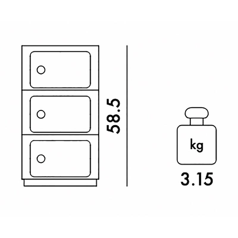 Componibili 3 Container