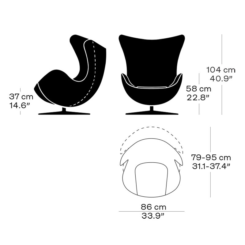 Anniversary Edition 2022 Egg Chair™ Lounge Chair Leather