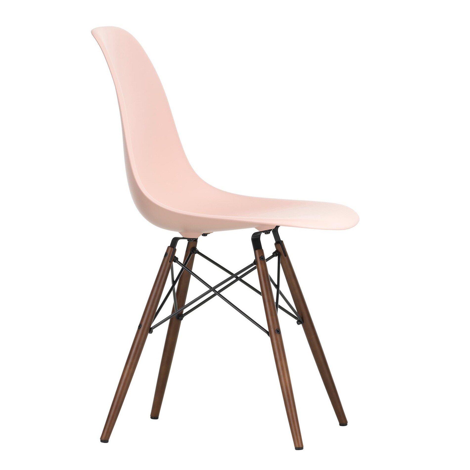 Eames Plastic Side Chair DSW RE Dark Maple Base