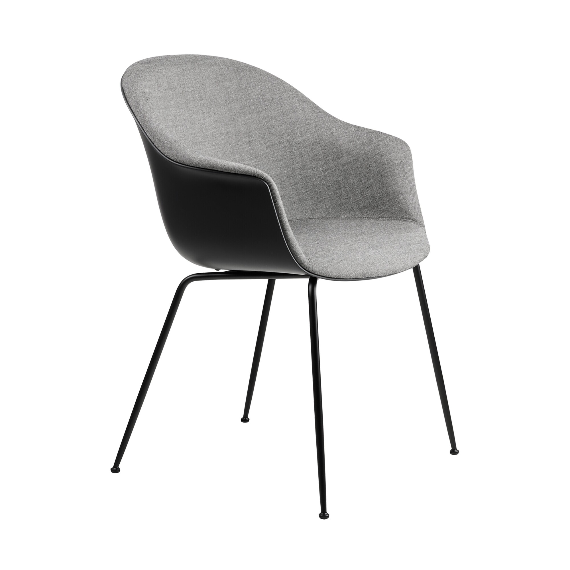 Bat Dining Chair Front Upholstered Base Conic
