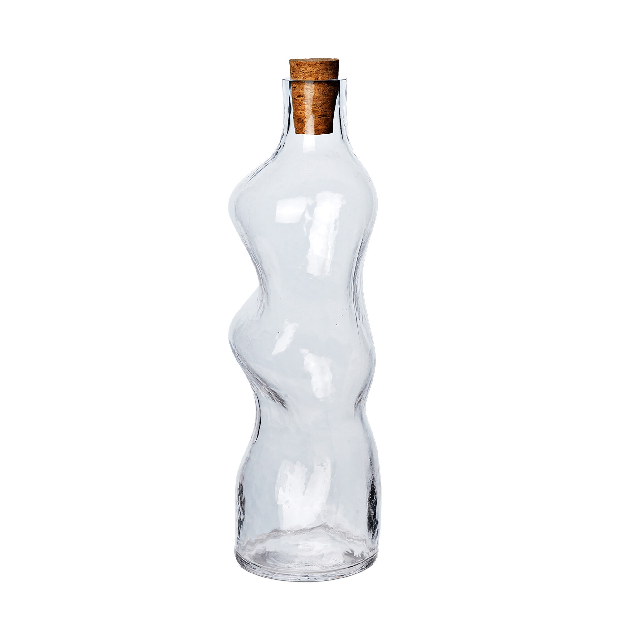 Dimple Bottle with Cork Lid 1.02L