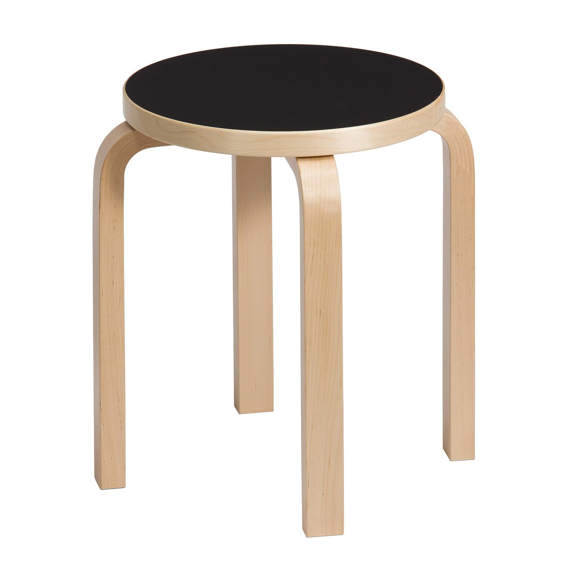 E60 Stool Clear Lacquered Base