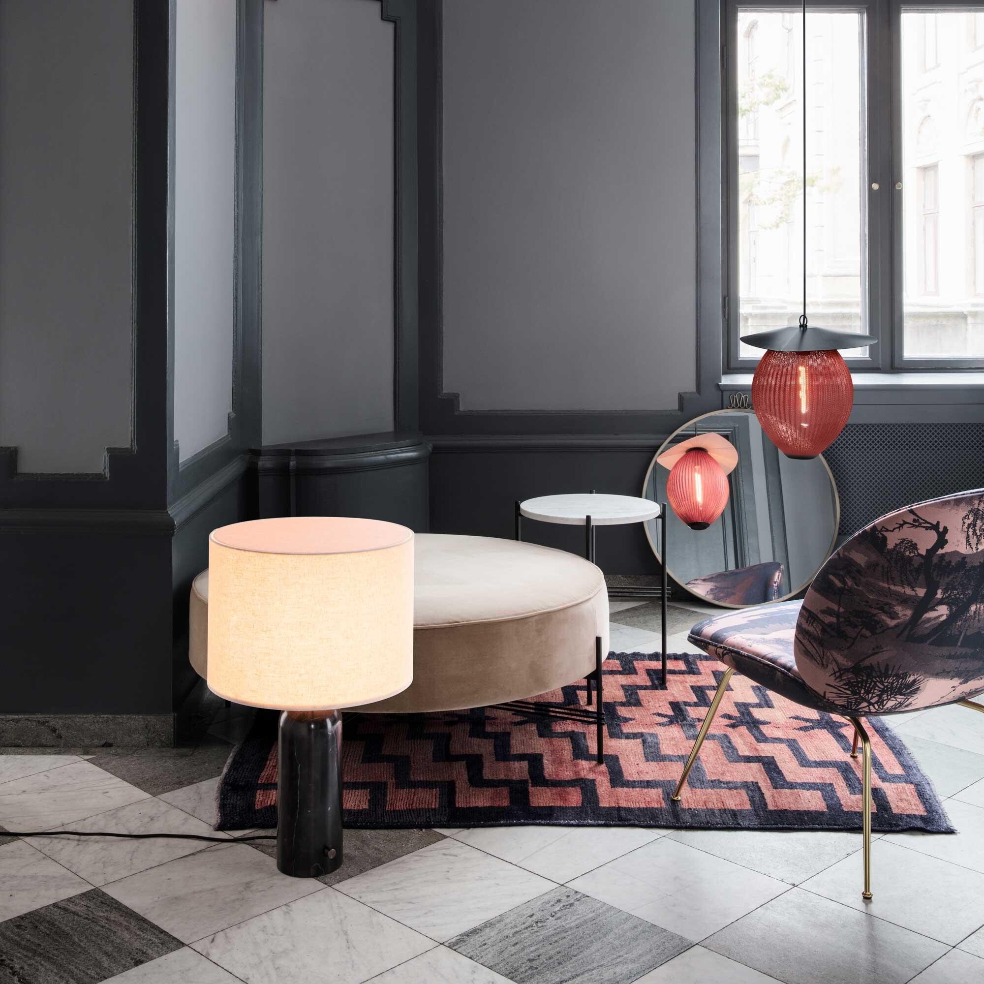 Gravity Table Lamp L Frame Marble