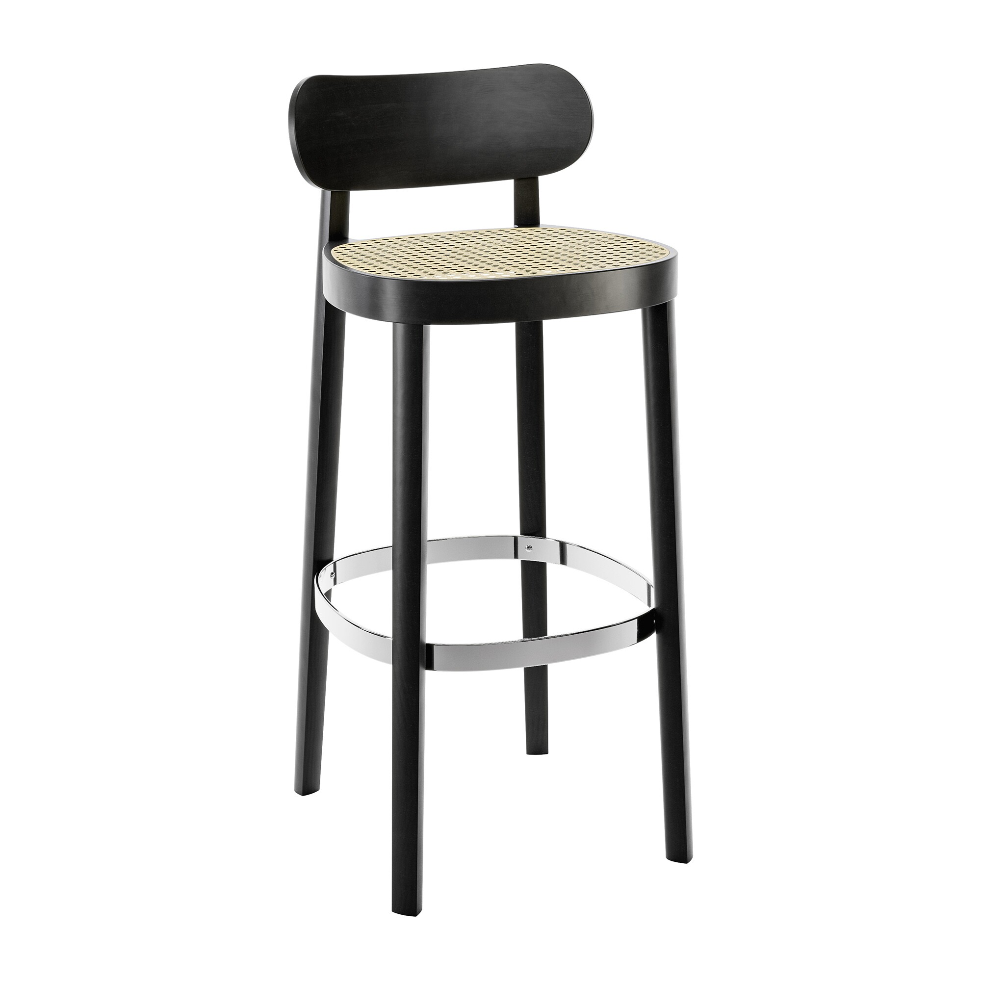 118 H Bar Stool with Wickerwork 94cm