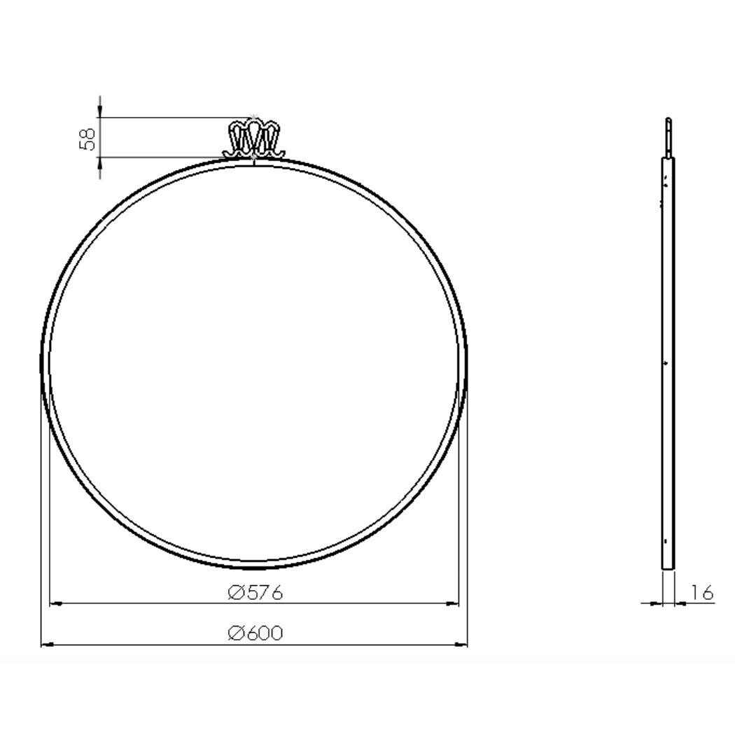 Gio Ponti Randaccio Wall Mirror