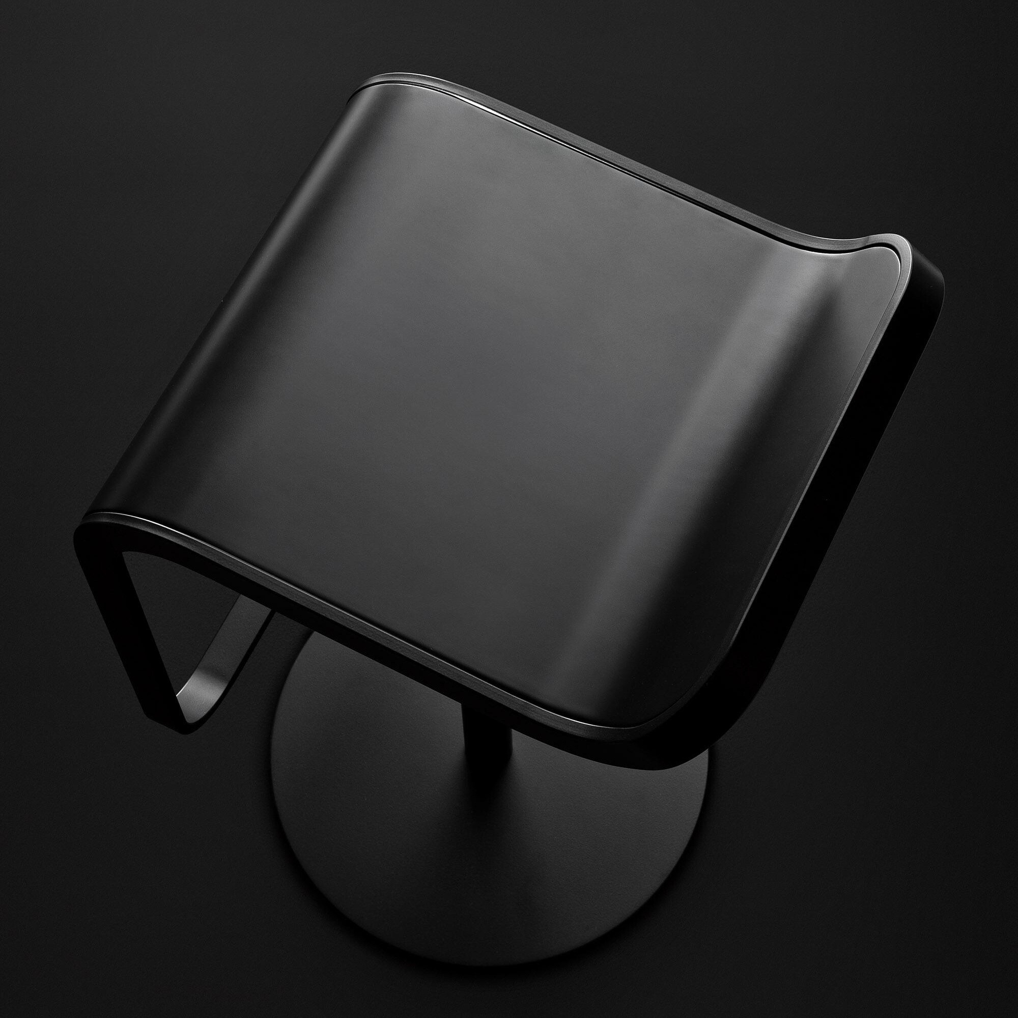 LEM S80 Bar Stool Frame Black Seat Leather