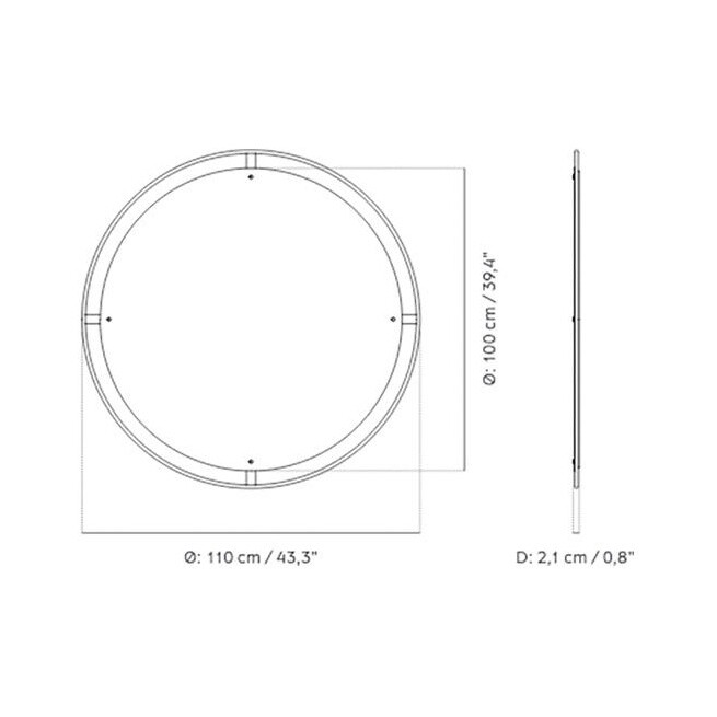 Nimbus Mirror Ø 110cm