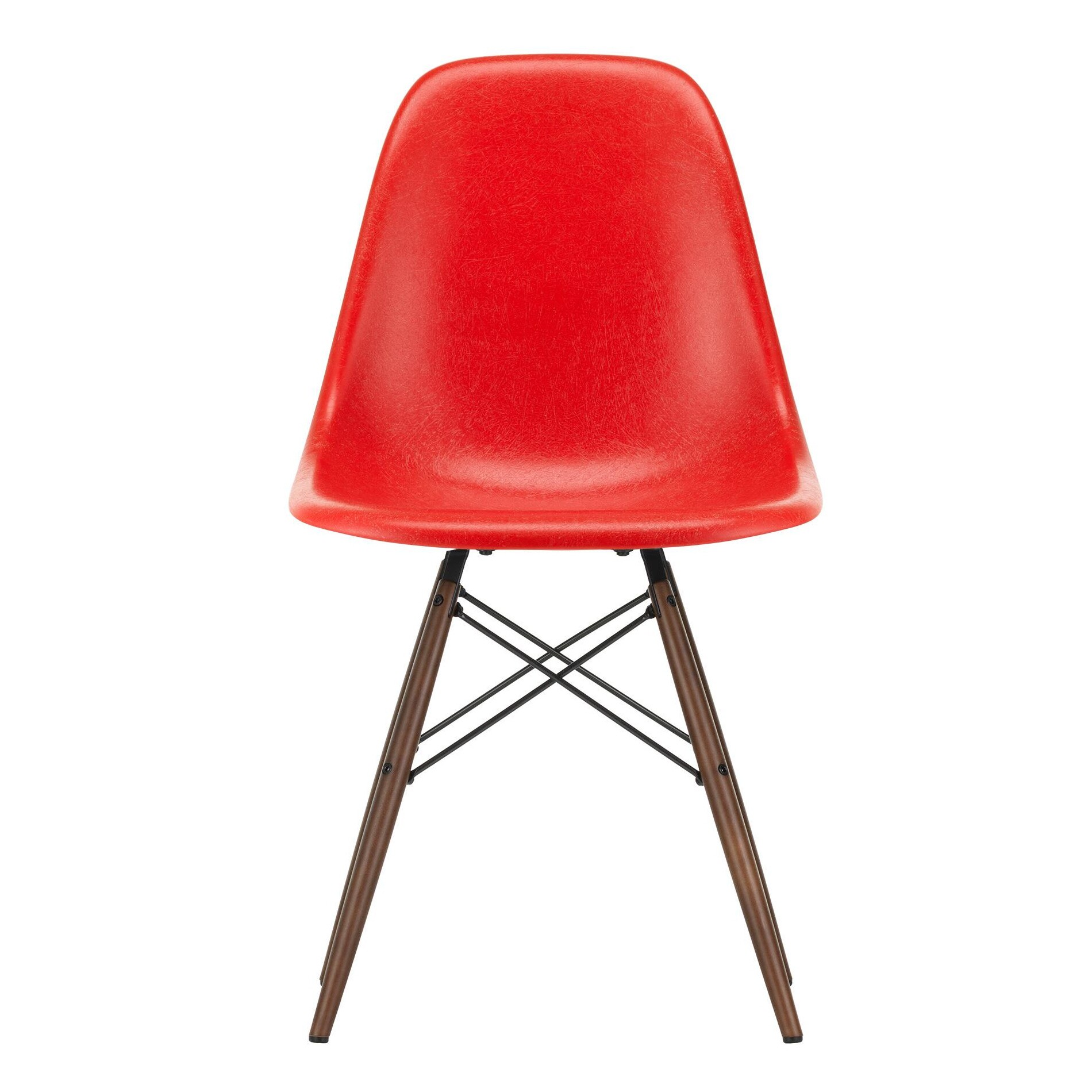 Eames Fiberglass Side Chair DSW Dark Maple