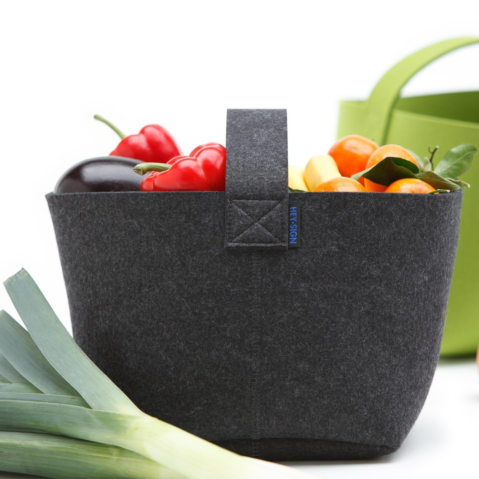 Felt Fire Wood Basket 48x50cm