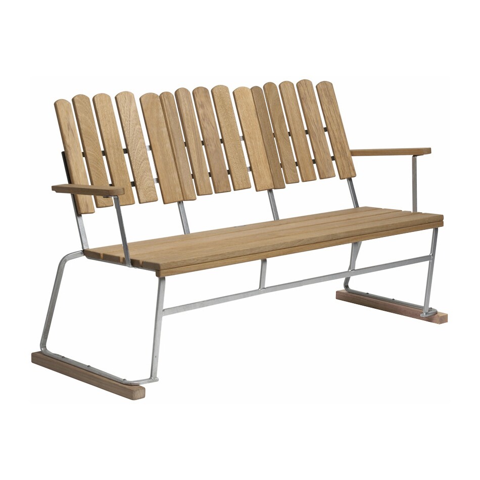 6 Garden Bench 140x85cm oak