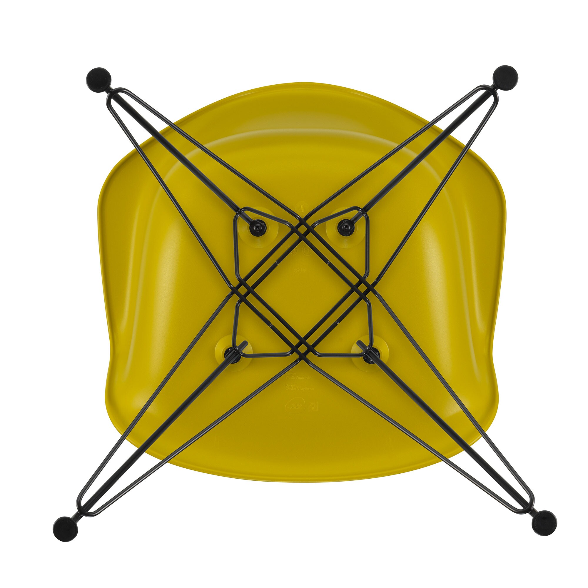 Eames Plastic Armchair DAR RE Black Base