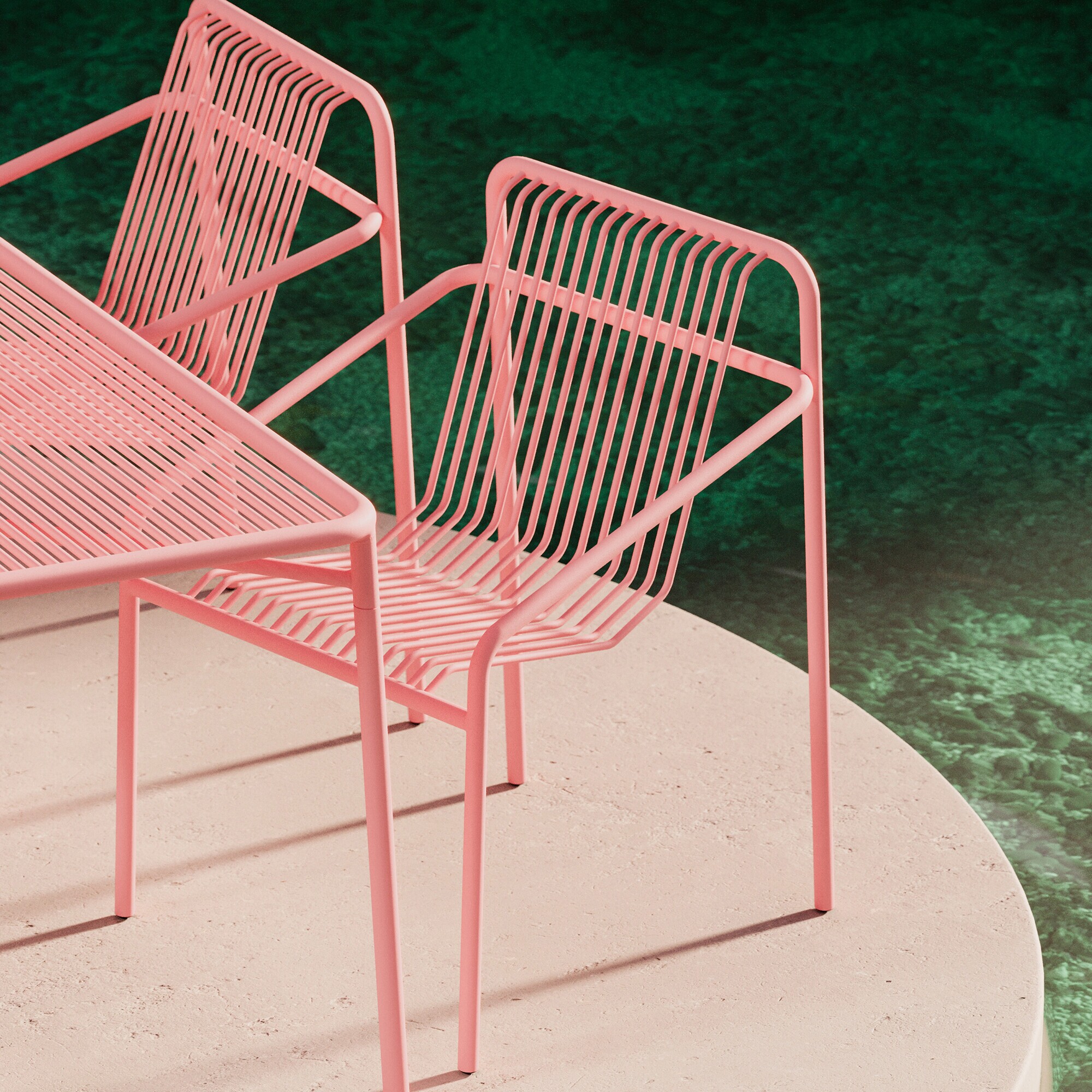 Ivy Garden Set Table 90cm+ 2 Armchairs