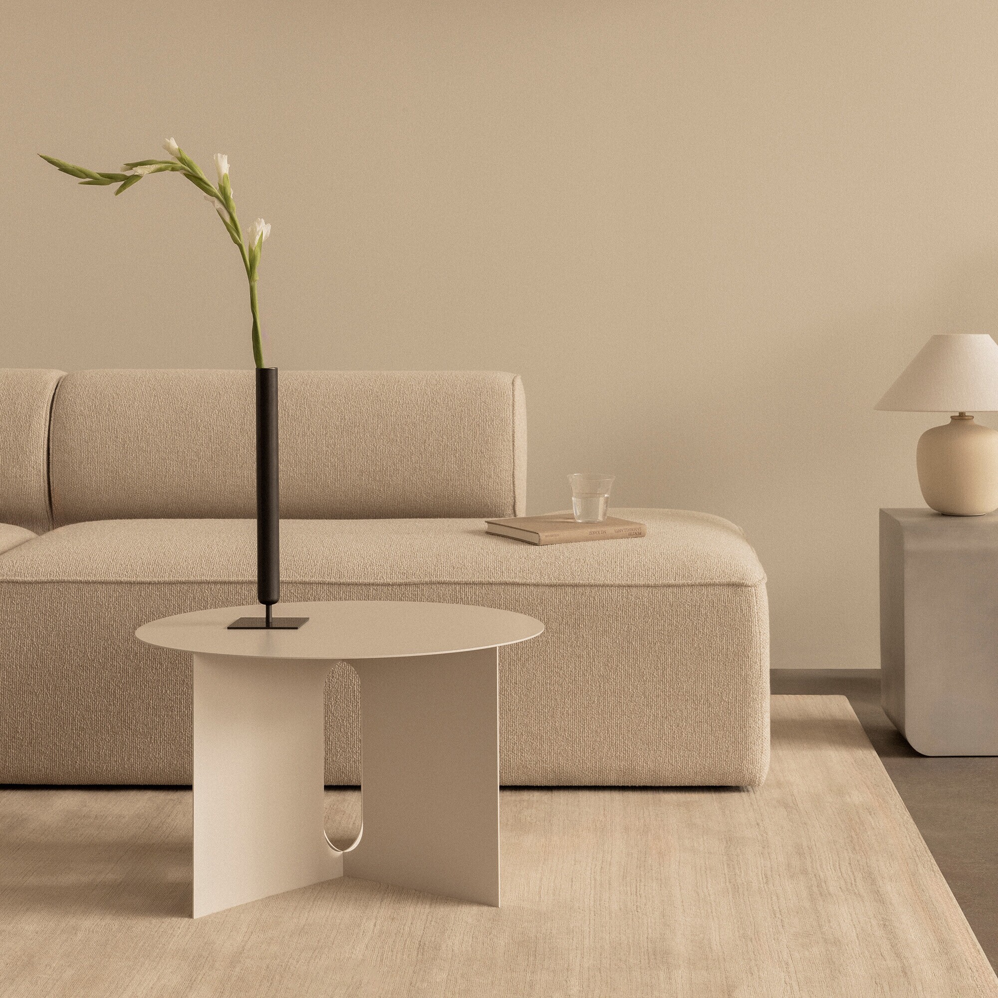 Androgyne Side Table Steel Ø 63cm